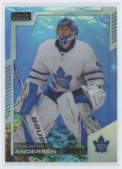 2020-21 O-Pee-Chee Platinum Aquamarine #46 Frederik Andersen 459/499 Maple Leafs
